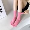 Breathable Five-finger Socks Pure Cotton Netherstock Fashionable Split-toe Socks  Motion