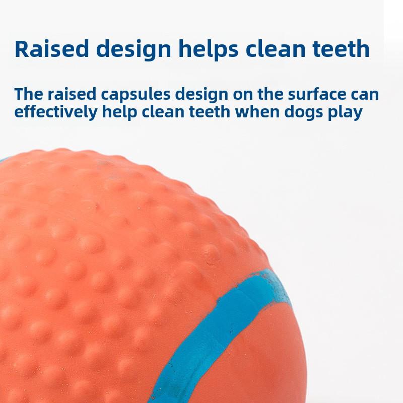 Dog Latex Sound Toy Molars Teeth, Bite-resistant and Stuffy Football, Small Dog Teddy Training Pet Supplies