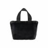 Lesportsac Black Fluffy Fur E/W Tote Bag [3029.Ld20]