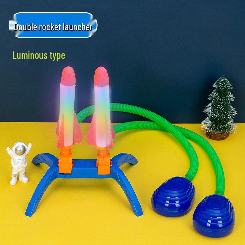 Kids' Outdoor Light-Up Launching Rocket Toys