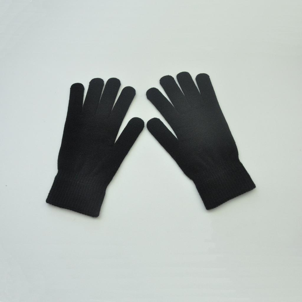 Size XL New Winter Thickened Warm Gloves For Men Women Students Solid Knitted Plush Mittens Outdoor Sports Cycling Skiing Gloves