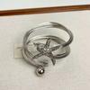 Rhinestone Starfish Cuff Bracelets Irregular Crystal Starfish Bangles  Arm Accessories