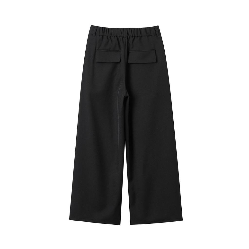 Men's High-end Wide-leg High-waisted Drape Pants for Early Spring 2026 - Casual Straight-leg Style
