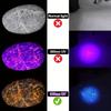 120W 6x365nm UV Powerful Ultraviolet Flashlight USB Rechargeable Blacklight Torch Curing Money Ore Scorpion Fluorescent Detector
