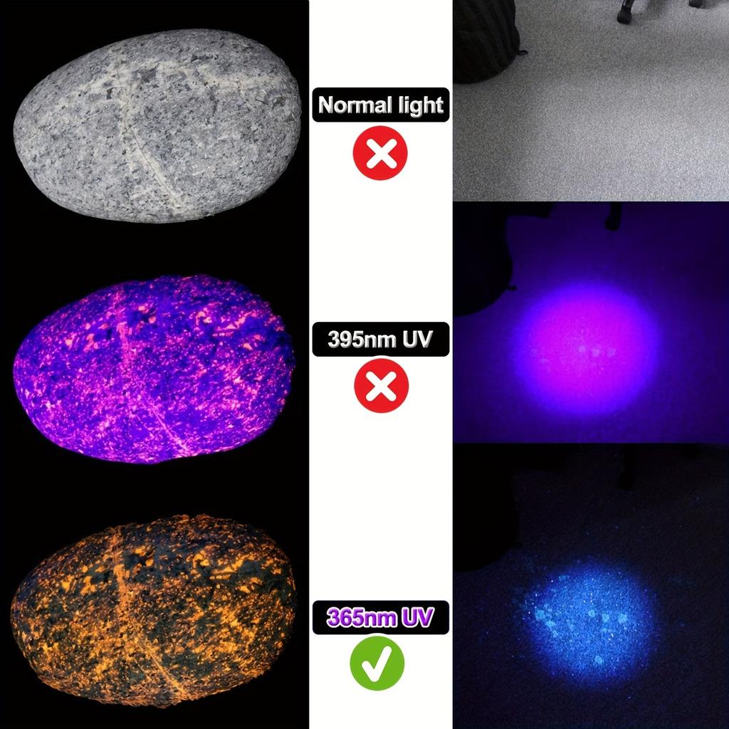 120W 6x365nm UV Powerful Ultraviolet Flashlight USB Rechargeable Blacklight Torch Curing Money Ore Scorpion Fluorescent Detector