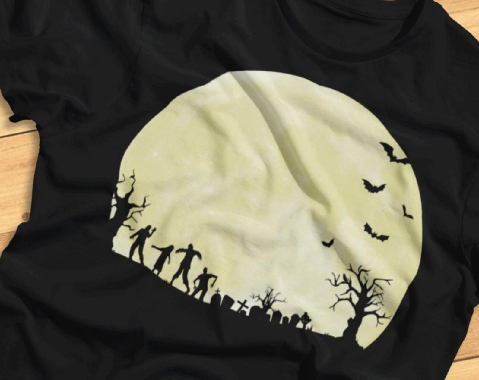 Zombie Moon - Full Moon Halloween - T-Shirt S