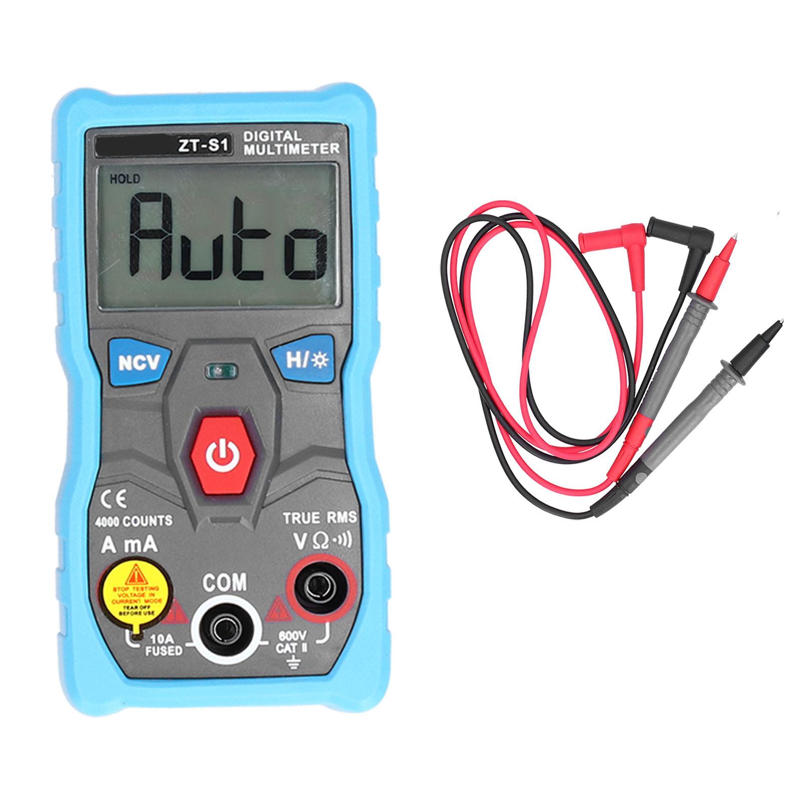 

ZTS1 Digital Multimeter Portable Mini AC DC Voltage Current Resistance Electric Tester Meter