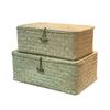 Handmade Straw Woven Storage Basket for Home or Restaurant Decor
