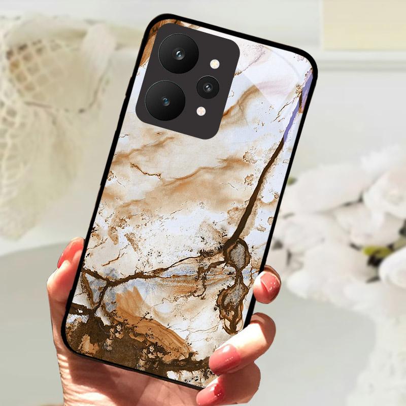 Shockproof Case For Realme 15 5G Phone Cover RMX5106 RMX5105 Tempered Glass Cases For Realme15 Fundas Luxury Protective Shell