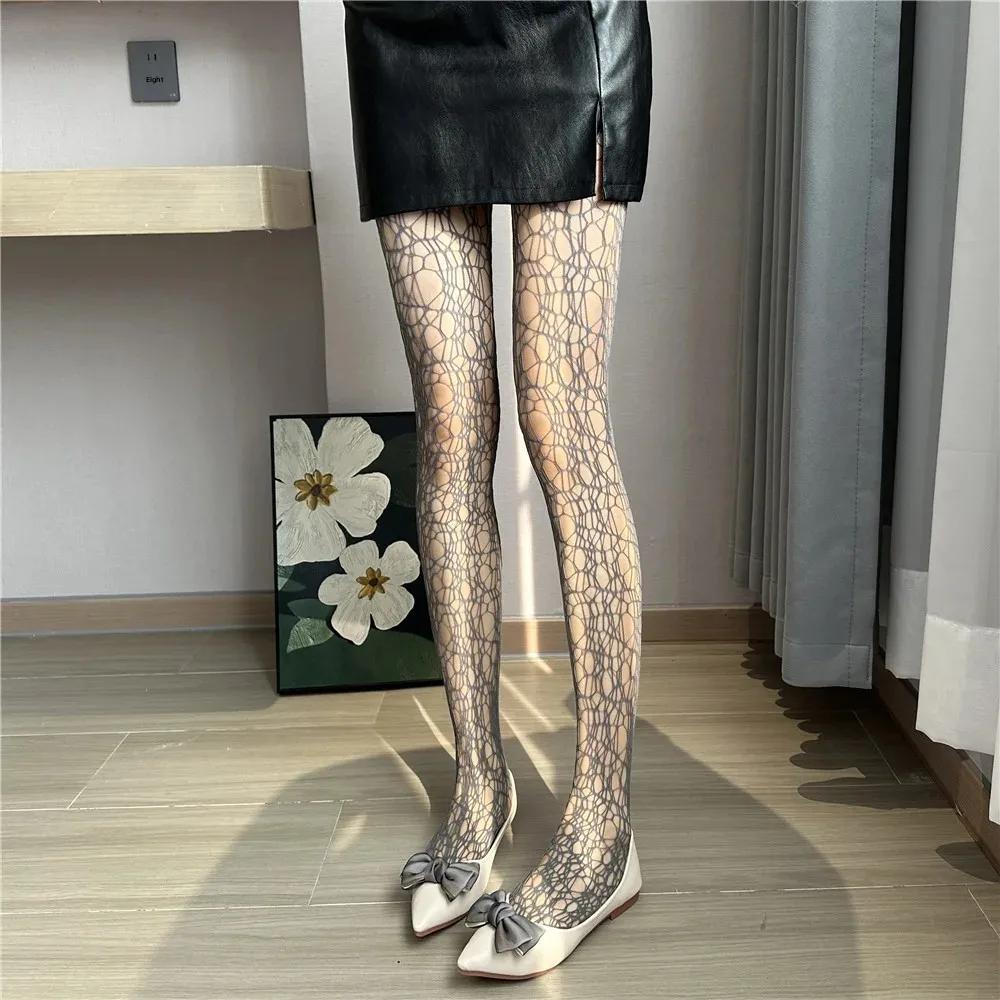 Sexy Mesh Socks Mermaid Spider Hollow Long Legs Socks Sex Leg Stocking for Women Teenage Girls Tights Girl Fishnets