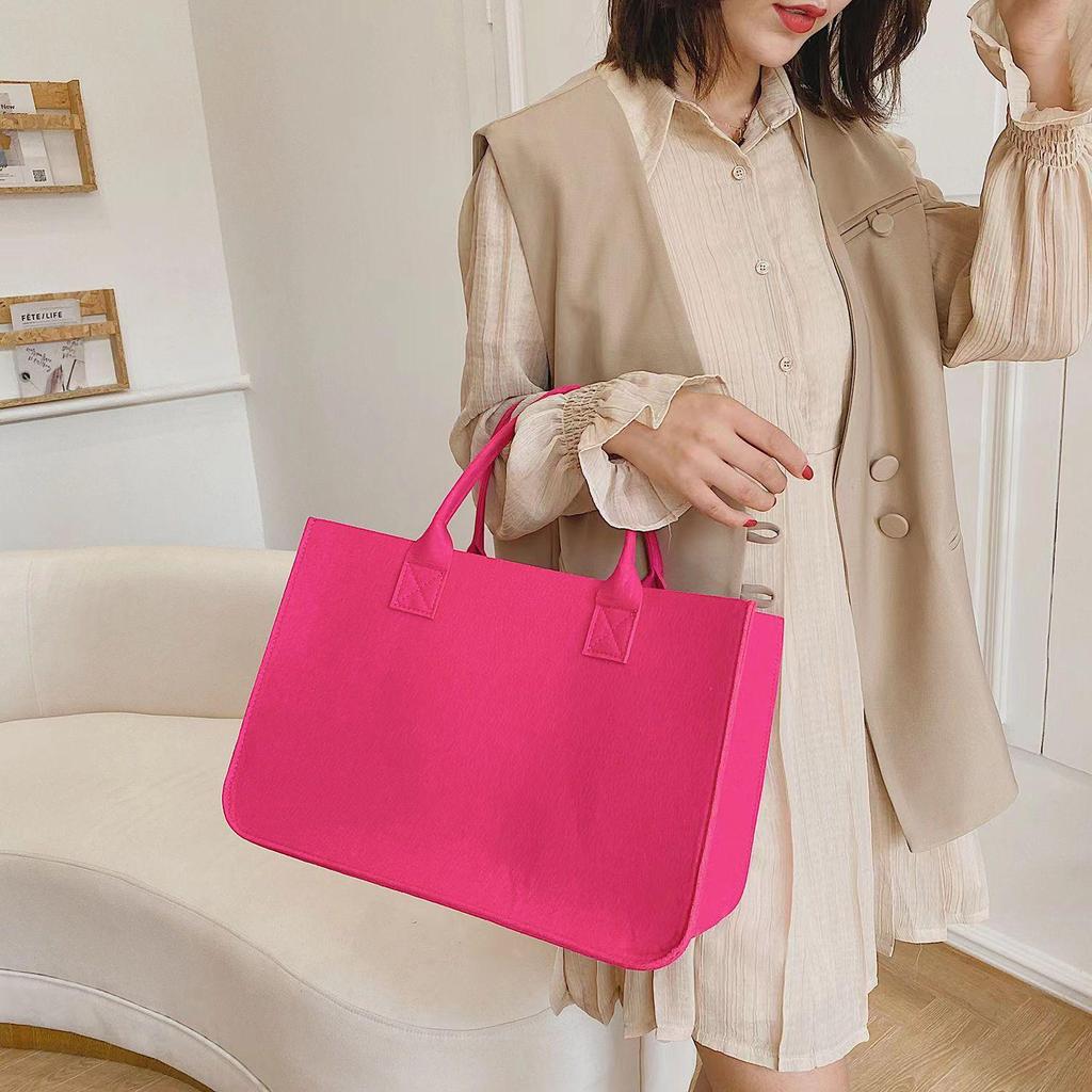 Módní plstěná taška na dojíždění s velkou kapacitou