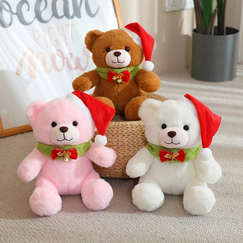 Christmas Teddy Bear Doll Plush Toy Bear Hug Bear Doll Children's Rag Doll Christmas Gift