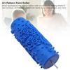 5 Inch Pattern Paint Roller Washable Reusable Decorative Art Pattern Texture Rubber Roller for Wall 