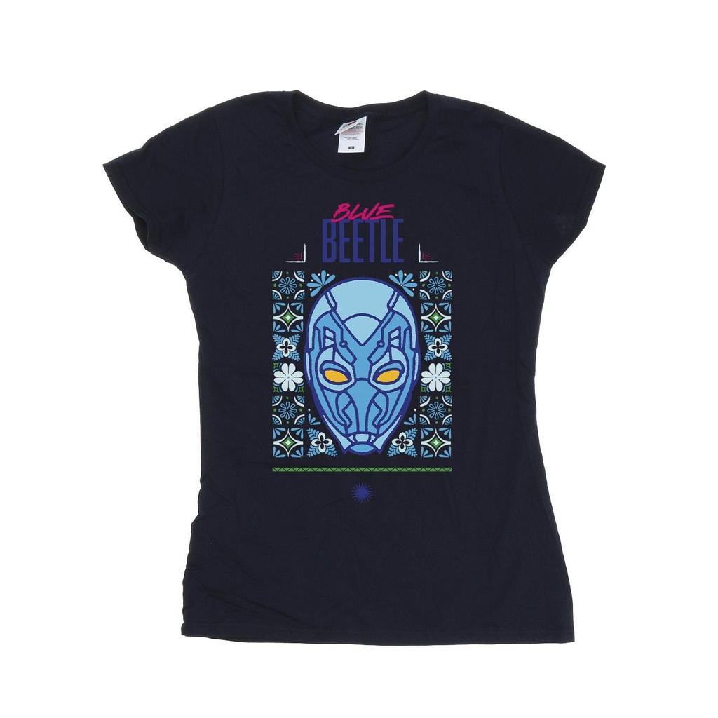 Blue Beetle Womens/Ladies Helmet Cotton T-Shirt