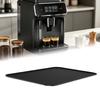 Coffee Bar Drying Pad in Silicone with a Raised Perimeter, Crosshatch Grip Texture, and Grooves for Beverage Station Spills and Routine Care