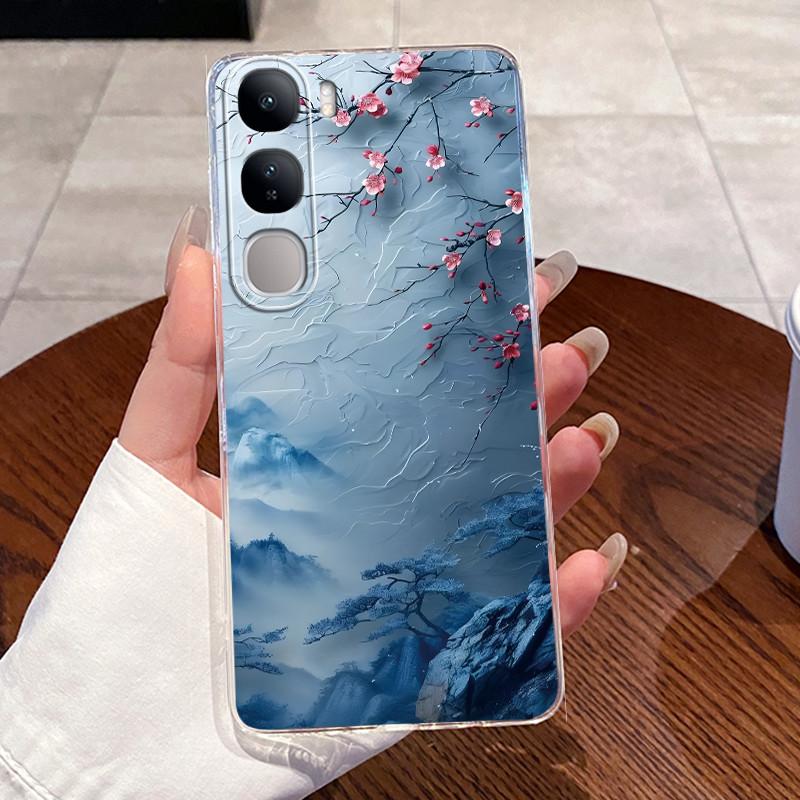 For Vivo V40 Lite (IDN) V2417 Soft TPU Back Cover For Vivo Y200 4G Cases For Vivo Y300 Clear Silicone Cute Rabbit Cat Phone Case