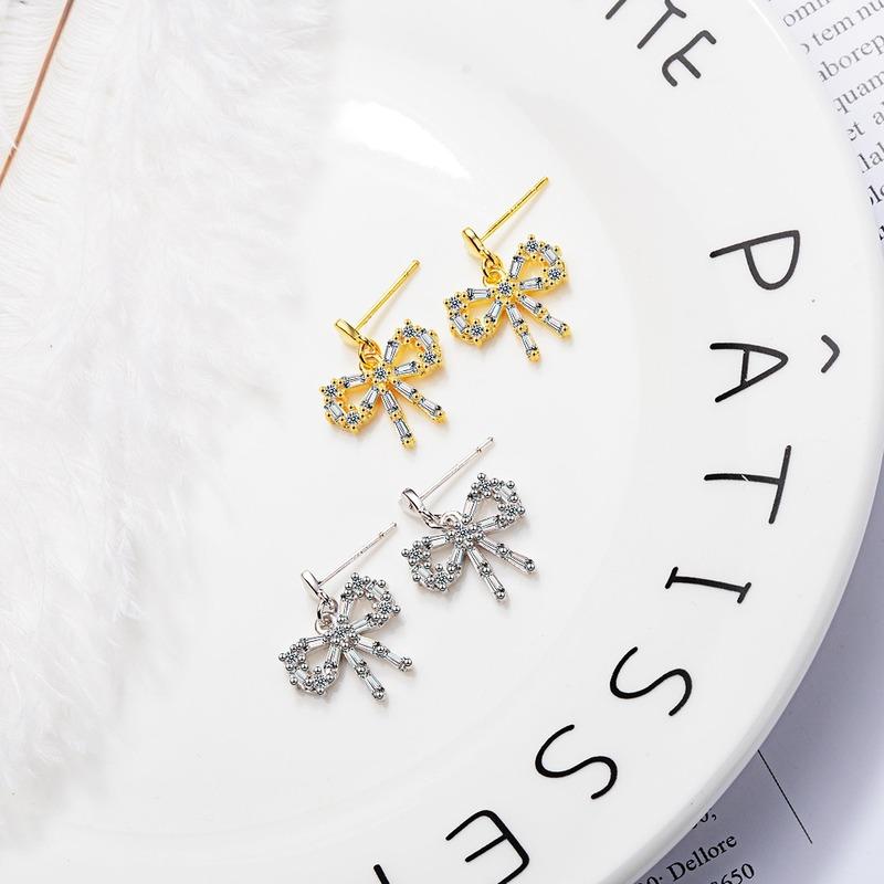 Lindon Damen-Ohrringe aus Zirkon-Kupferlegierung – Ohrringe mit Anhänger für Hochzeit, Party, Geschenk