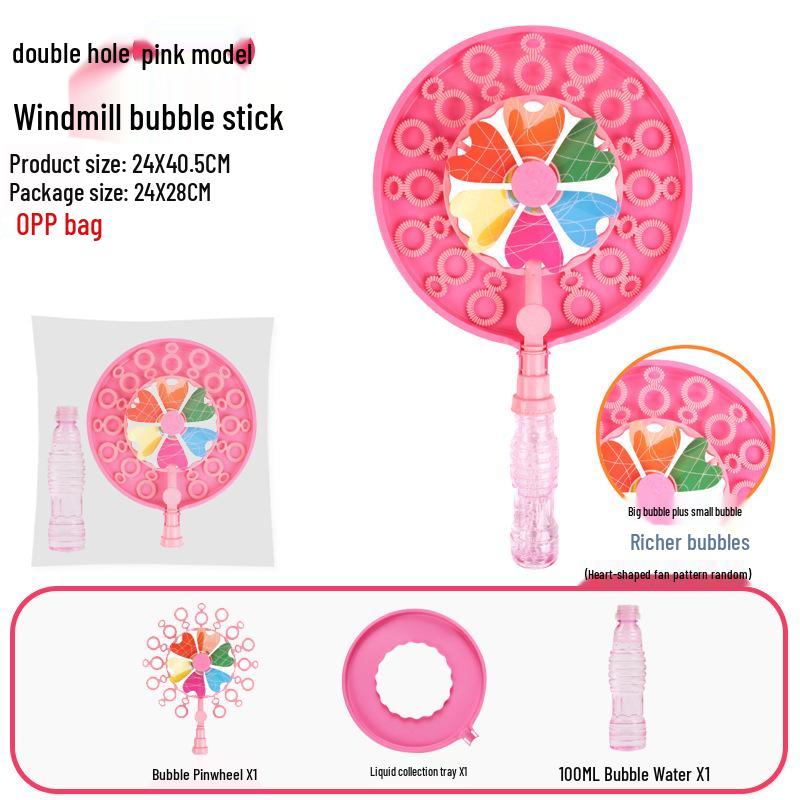Selected Internet Celebrity Kids' Automatic Gatling Bubble Gun with Multi-Hole Design