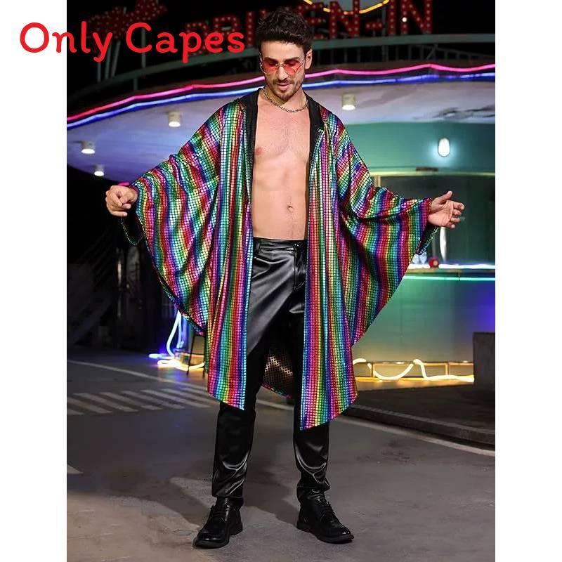 Halloween Hip Hop Flitrovaný Plášť Kostým Pro Scénické Vystoupení Párty