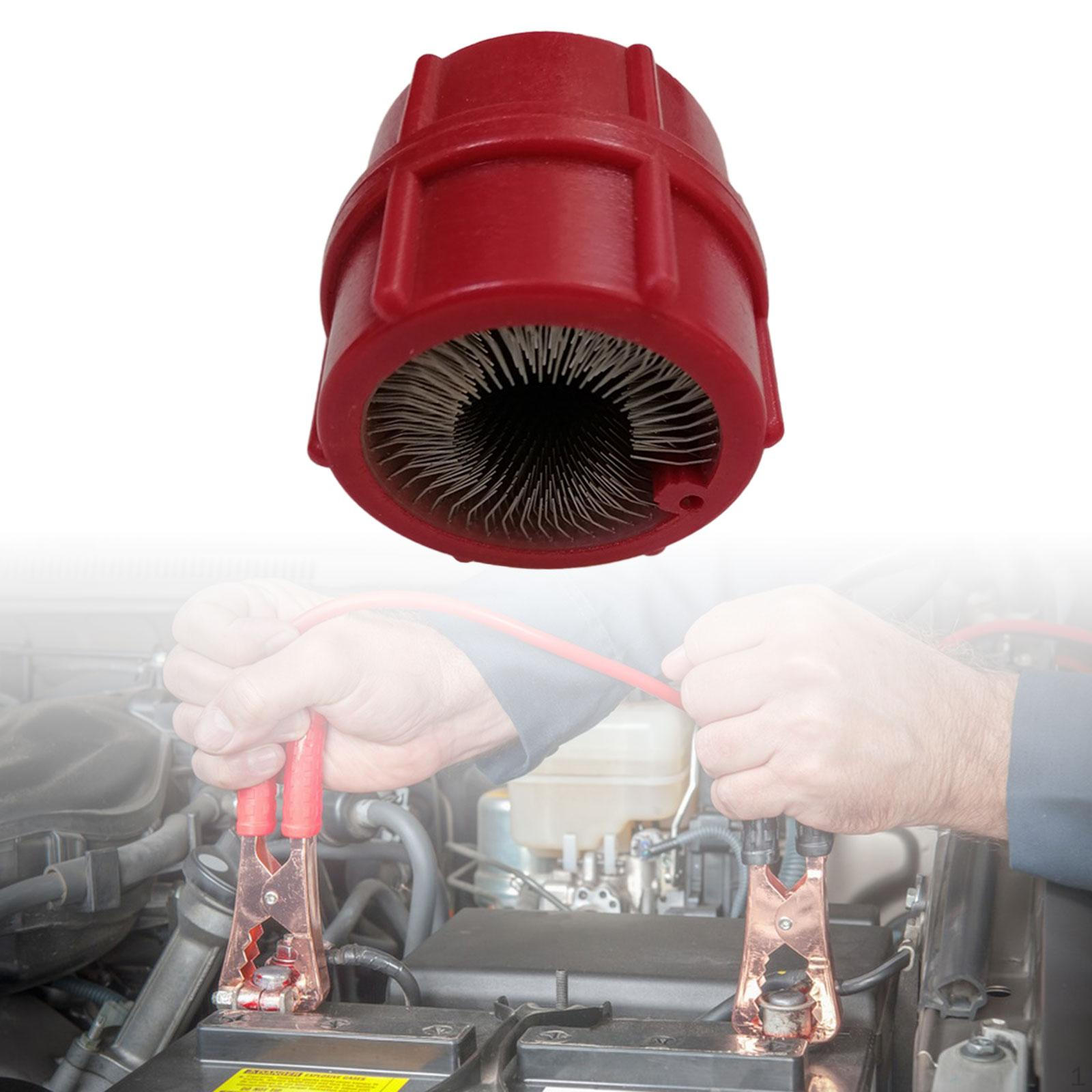 

Очиститель аккумулятора, инструмент для чистки терминалов, щетка, болт с шестигранной головкой, 8,2 мм, стальная проволока Battey Red 17mm