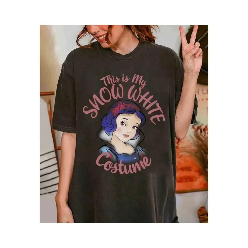 Disney Princess This Is My Costume Halloween Group TShirt Belle Cinderella Ariel Aurora Tiana Disneyland Halloween S