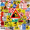 10/30/50/100pcs Cartoon Danger Banning Signs Warning Stickers Funny Graffiti Sticker Skateboard Phone Guitar Cool Decals Packing