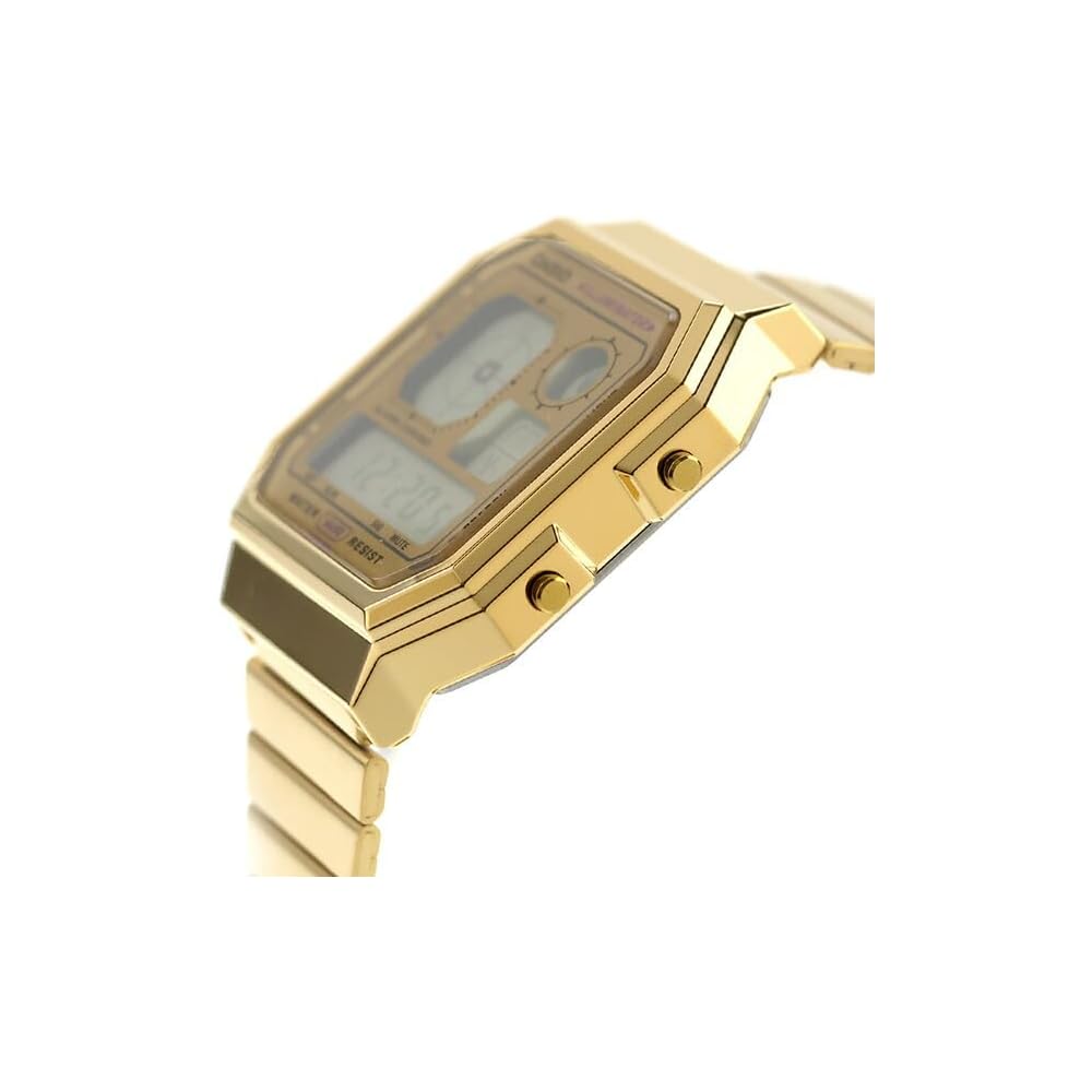 Casio Cheap Casio Classic Quartz Watch Unisex Gold Stainless Steel 1.5mm Band