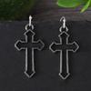 Fashion Exaggerated Hollow Cross Ins Trend Retro Punk Style Earrings