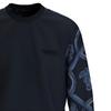 Versace Bluzy Męskie Granatowe Okrągły Dekolt Umiarkowane Inne 1019222-1A13830-5U960