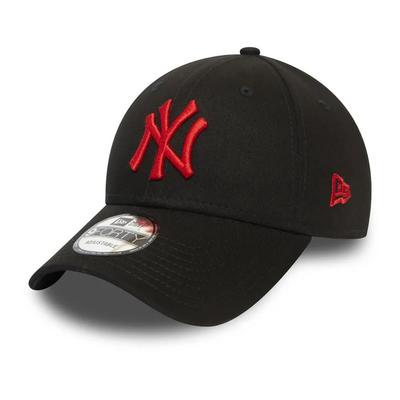 NEW ERA LA NYY 940 9FORTY Liga Podstawowa Czapka NY Czarna Czerwona