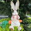 35cm Easter Bunny Hanging Figurine Cartoon Hanging Rabbit Statue  Festival Party