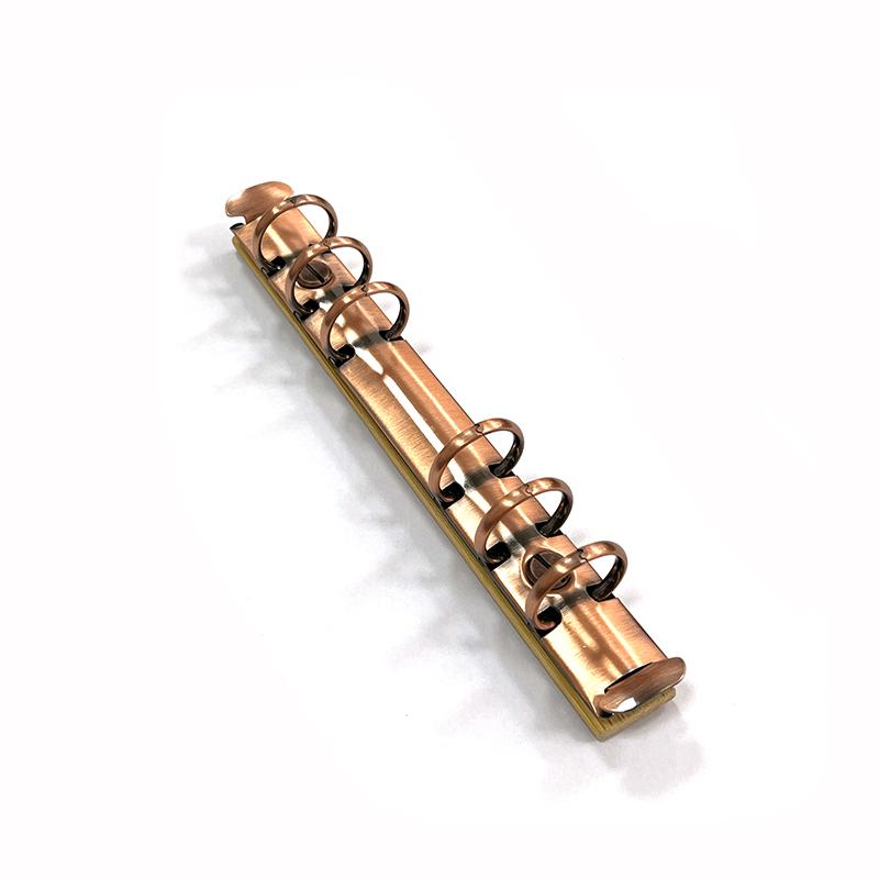 A6 Odnímatelná spona Volnolepý pořadačový pás s bambusovým zadním panelem 6 děr Kovové kroužkové pořadačové klipy pro datovou knihu album zápisník