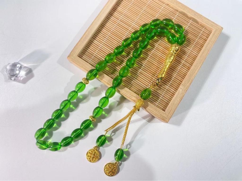 Elegantes 33-Kugel-Tasbih-Armband für das tägliche muslimische Gebet und die Anbetung