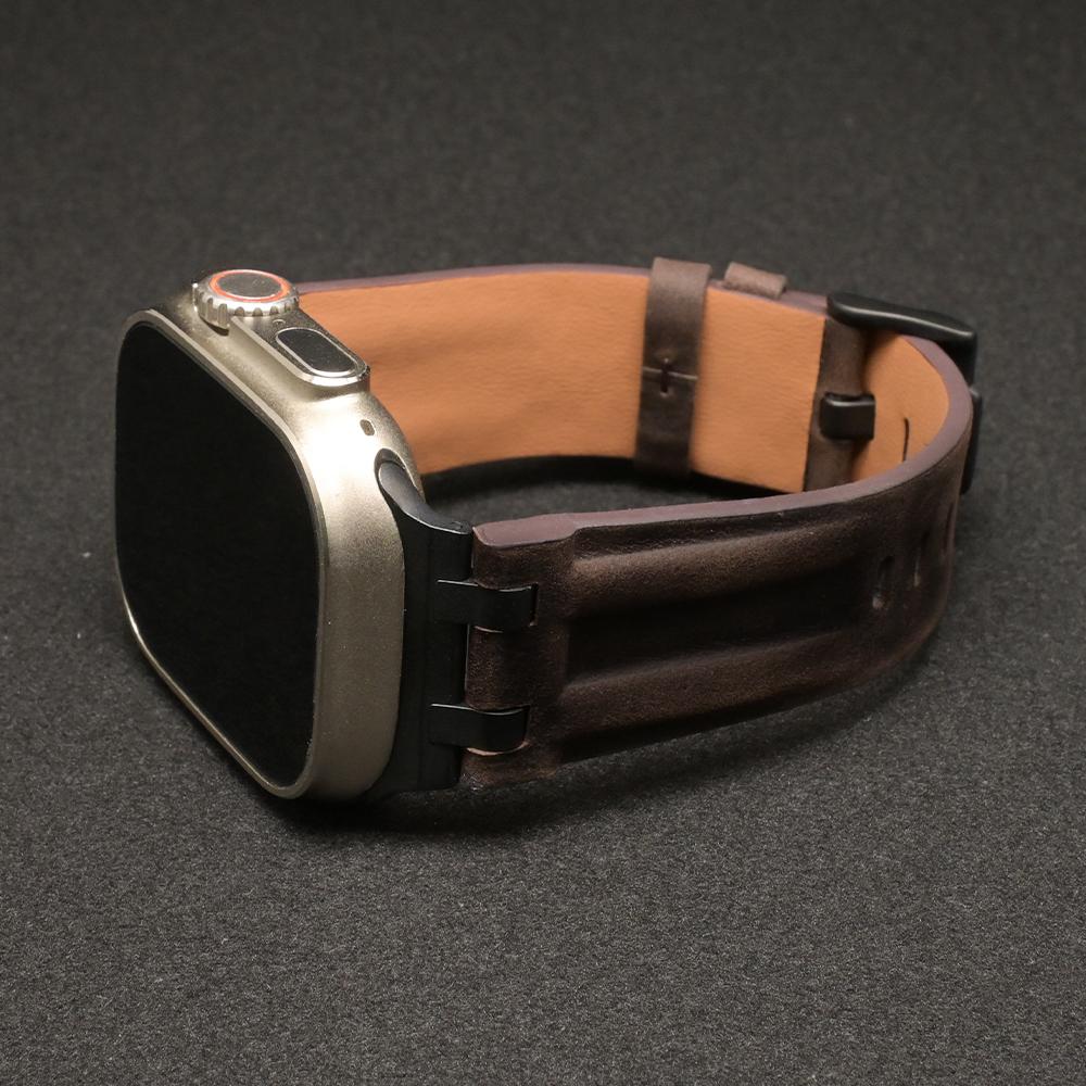 Leather Wrist Strap for Apple Watch Ultra 3 2 49mm 46mm 45mm 44mm Accessories MAN Watchband for Iwatch Series 11 10 9 8 7 6 SE3