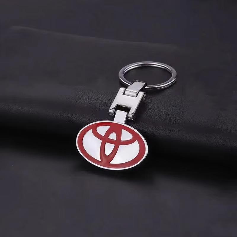 Toyota 2026 New Hub Caps Toyota Car Badge Keychain Zinc Alloy Keyring Pendant Accessories Toyota Corolla Ya Car Sticker