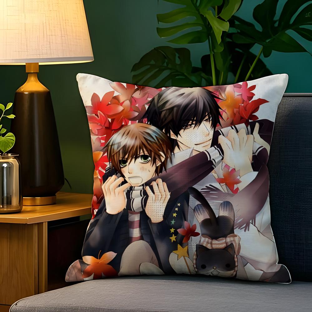 Comic Anime PCSekaiichi HatsukoiS Pillow Case Natural Linen Pillow Case DoubleSided Decor Sofa Pillowcase Home Decor