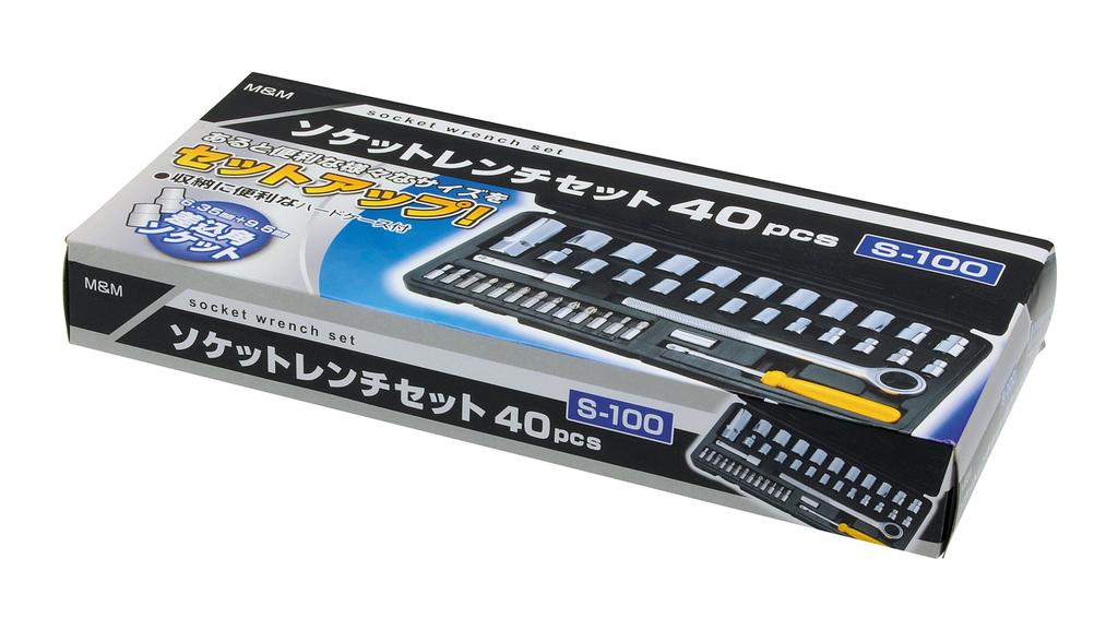 Takagi Socket Wrench Set 40pcs M&M S-100