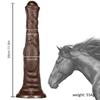Eggless Horse Cock Large Simulation Transparent Dildo Big Mac Female with Silicone Dildo Sexy Special-shaped Horse Whip