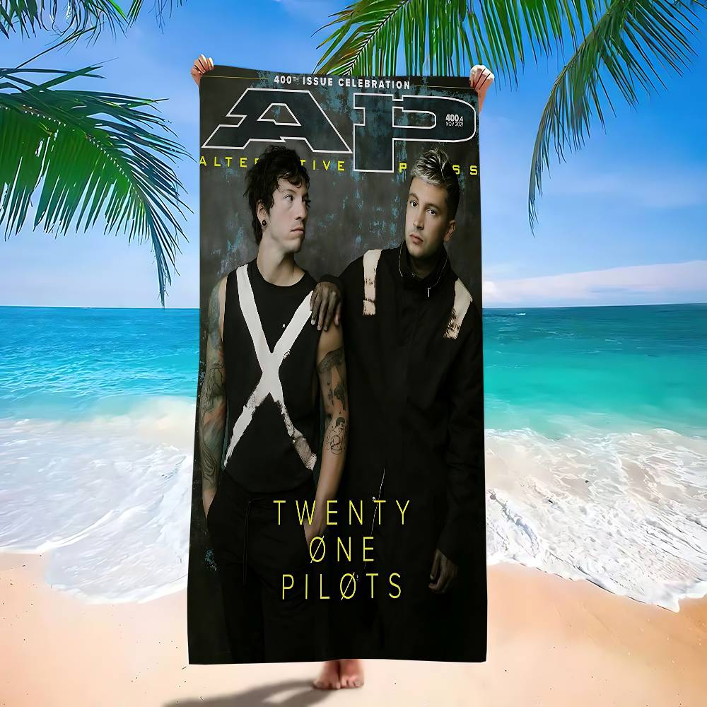 Band Twenty One Pilots Big Microfiber Beach Towels Quick Dry Towel Sand Beach Towels Pool Towel For Travel Swim Pool Yoga