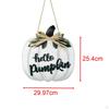 Fall Sign Pumpkin 10x12inch Wood Door Hanger Welcome Hanging for Autumn