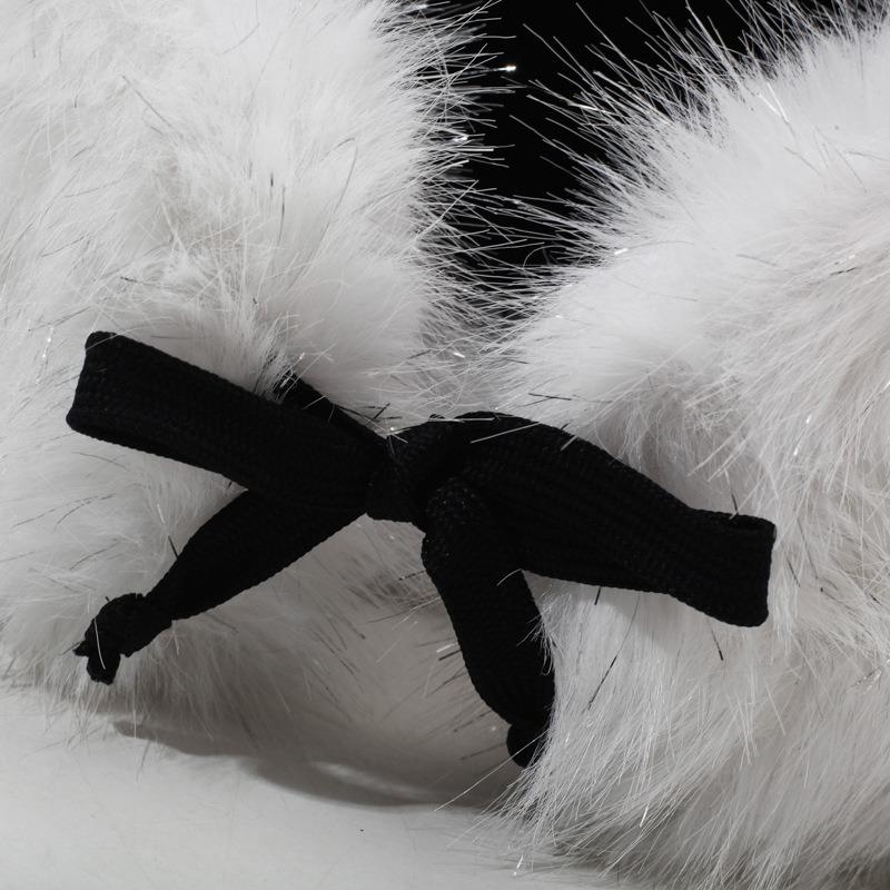 New winter silver silk plush hat thickened thermal hat cold-proof fluffy hat autumn and winter imitation fox hair showing small face hat