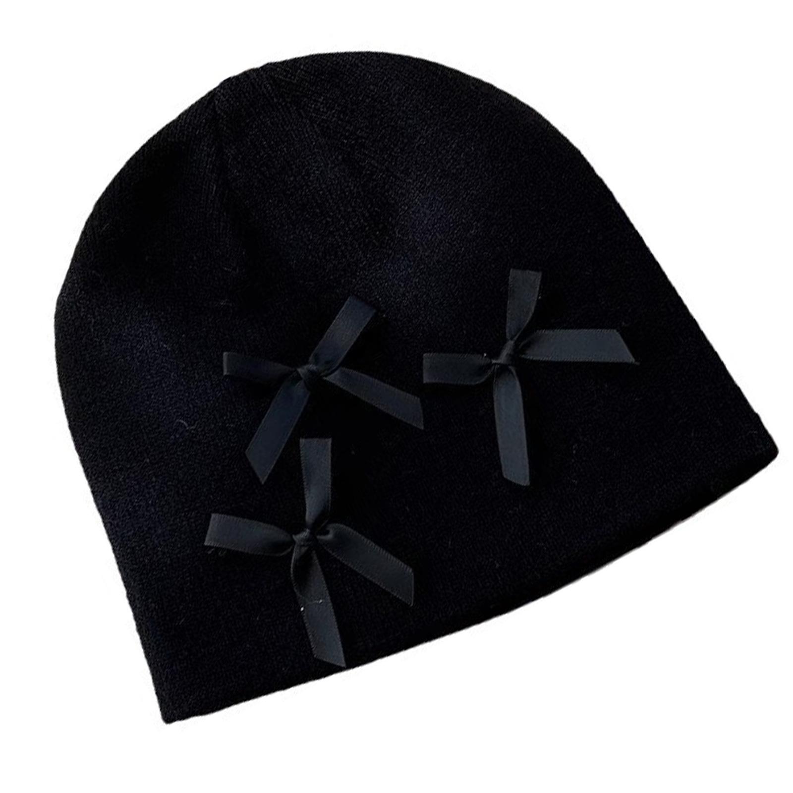 

Unique Knit Hat HIPHOP Skull Caps Highlight for Trendsetting Pullover Warm Skull Caps Knitted Hat Party Club 1 чёрный