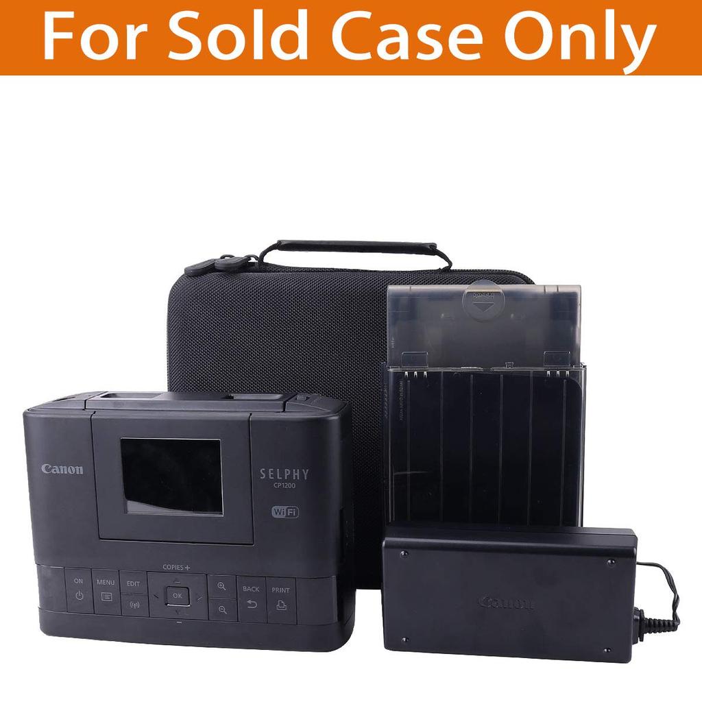 Aenllosi Protective Storage Case for Canon SELPHY CP1500/CP1200/CP1300 Printers (Black)