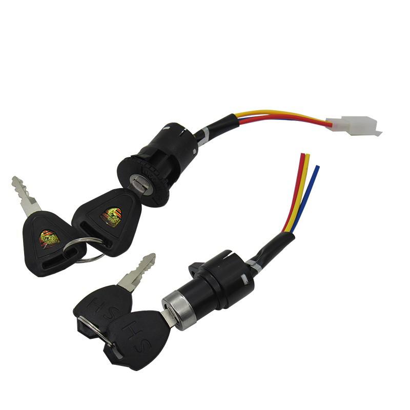 Tricycle/Bicycle Electric Lock Kit: Key Switch & Accessories for Large, Medium, Small Vehicles