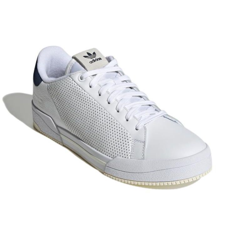 Adidas Originals Court Tourino RF Leather Casual Slip-Resistant Durable Low-Top Skate Shoes Unisex Sneakers White Blue GX4346