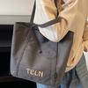Large Capacity Tote Canvas Canvas Bag Autumn New High Value Commuter Art Student Wear Shoulder Bag