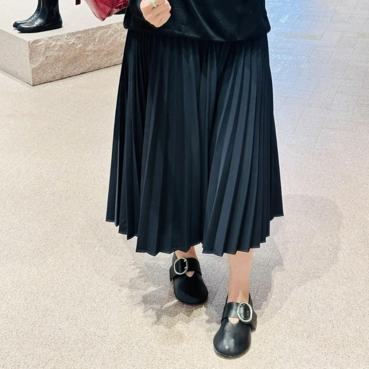 New Big Head Shoes Women's Retro British Style Small Leather Shoes Belt Buckle Casual Single Shoes