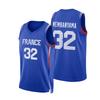 Camiseta de Baloncesto CIBONA #10 Petrovic de Alta Calidad Azul Ropa Deportiva para Exteriores con Bordado Ventilación para Aficionados al Deporte