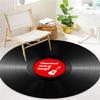 S Guitar Round Rug Nonslip Area Rug Office Chair Mat Carpet For Living Room Bedroom Home Decor