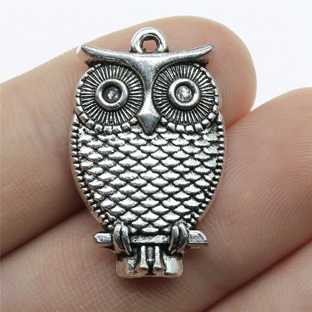 5pcs Charms Owls Antique Silver Color Owl Charms For Jewelry Making Charms Birds Jewelry Findings DIY